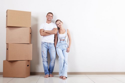 House move planning in Chiswick with boxes and furniture