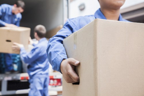 Commercial moving team planning a business relocation in Chiswick