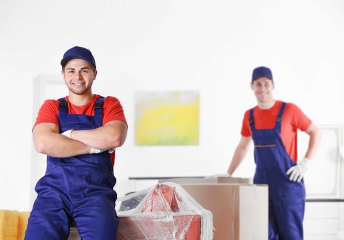 House movers helping with a residential move in Chiswick