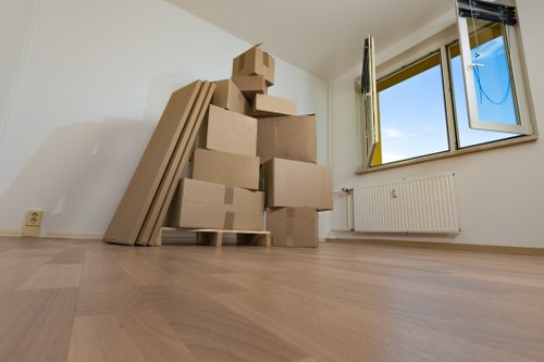 A moving van supporting a home relocation near Chiswick