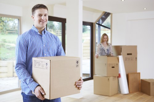 Local team assisting with flat moving and boxes in Chiswick