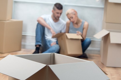 Commercial moving truck service for offices in Chiswick