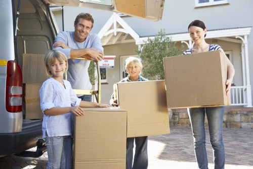 Local team collecting bulky furniture in Chiswick streets