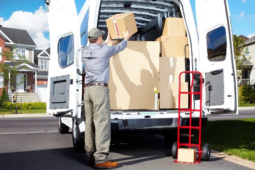 Careful loading of furniture for a Chiswick relocation
