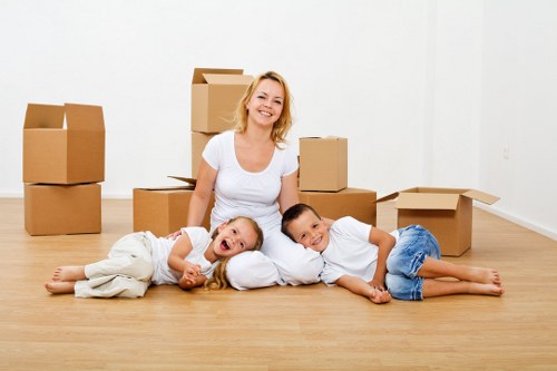 Small business delivery and collection van serving Chiswick offices