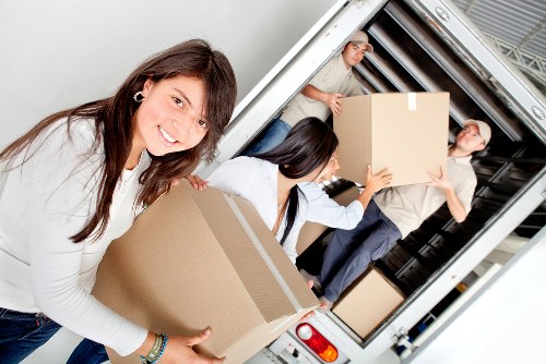 Unpacking boxes and organising rooms after a move