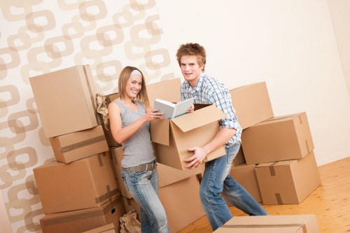 Careful handling of furniture during a Chiswick flat move