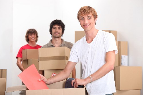 Furniture being moved from a Chiswick property to a van